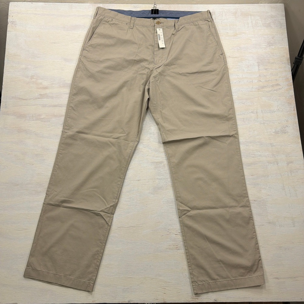 J.Crew Essential Chino Pants 40x34 Straight Leg Khaki Beige Mens NWT